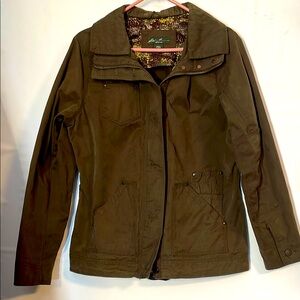 Eddie Bauer Women's XLT Brown chore Jacket, wax finish